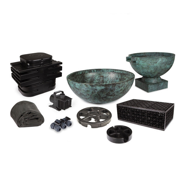 Hammered Brass Bowl Kit - 2 PC Land Supply Canada Pond & Water Features  Land Supply Canada 5711.99