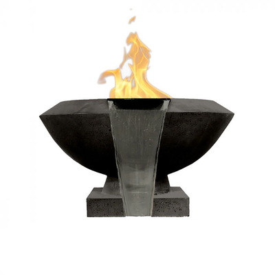 Toscano Concrete Gas Fire and Water Bowl Land Supply Canada Outdoor Fire Features  Land Supply Canada 6047.99