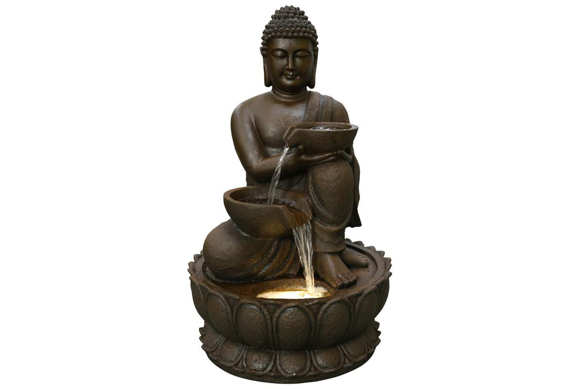 Multi-Level Buddha Fountain With Light