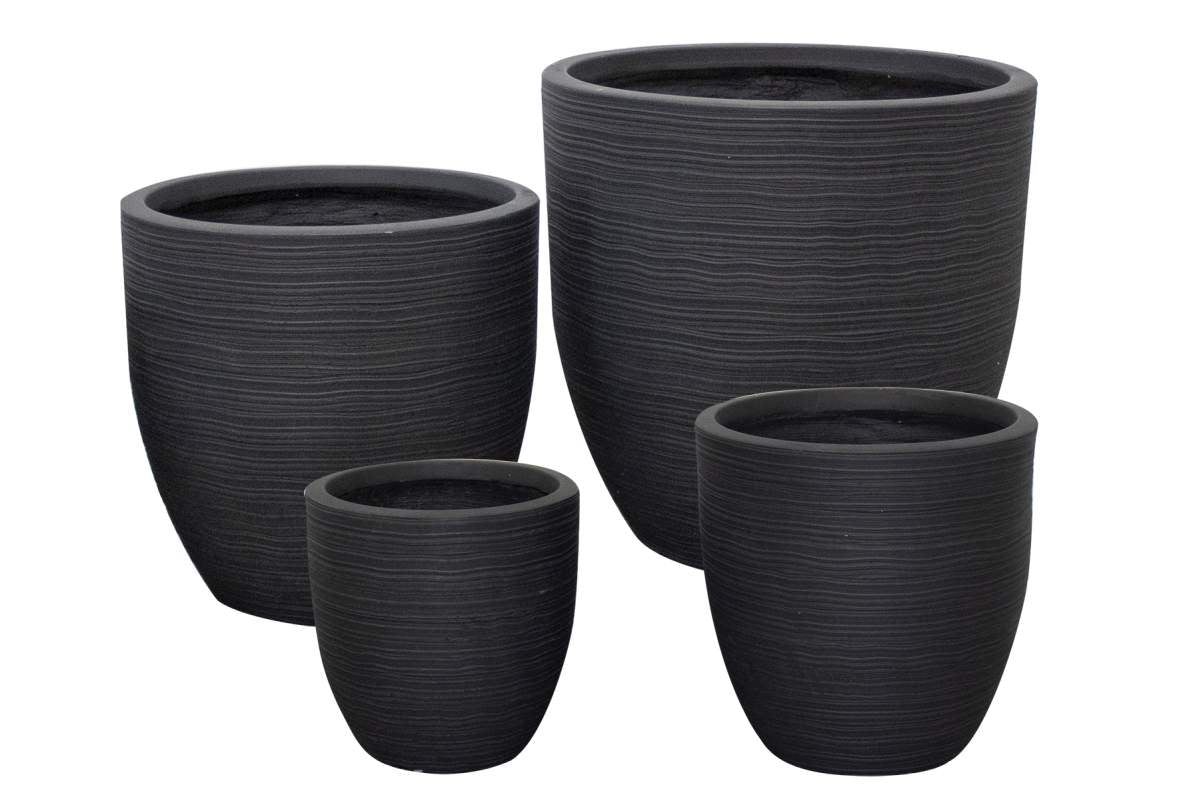 Round Garden Pot - Set of 4 Land Supply Canada  DarkGrey Land Supply Canada 309.00