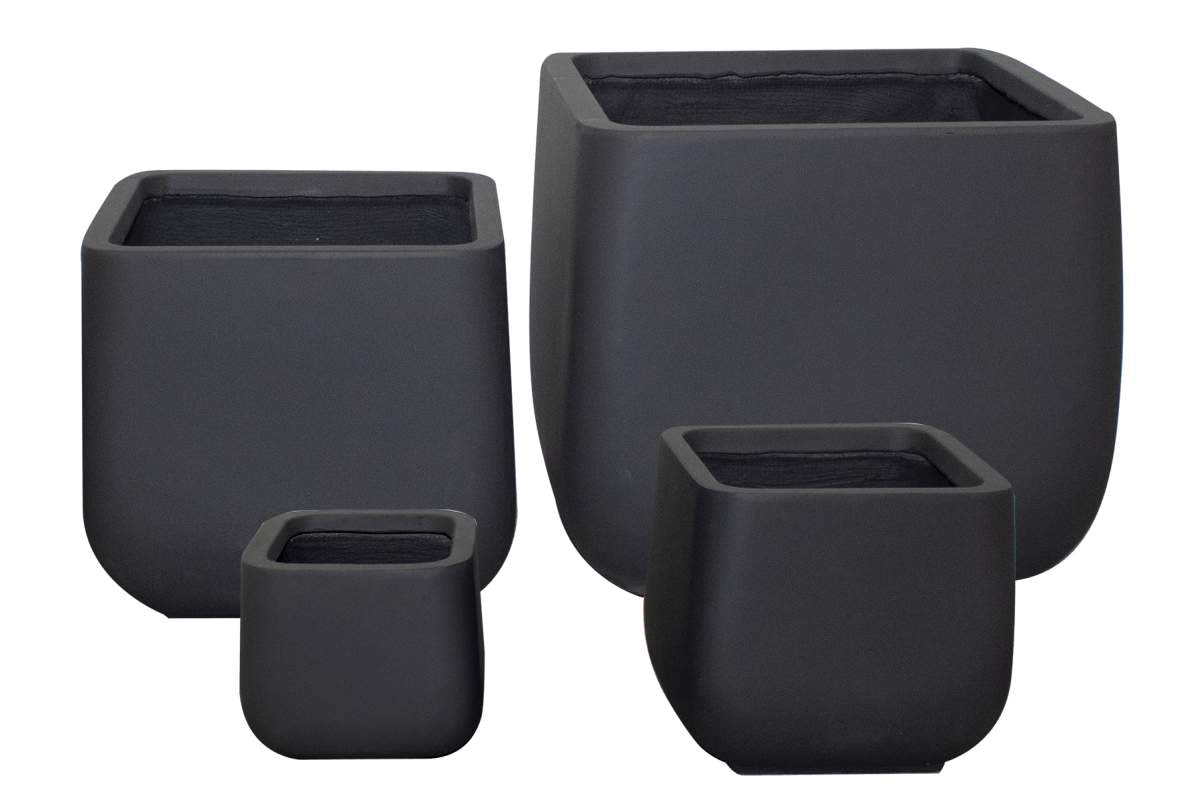 Square 1 Garden Pot - Set of 4 Land Supply Canada  DarkGrey Land Supply Canada 386.00