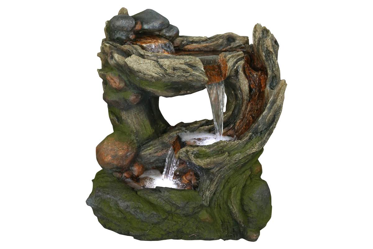 Multi-Level Tree Stump Fountain | Land Supply Canada