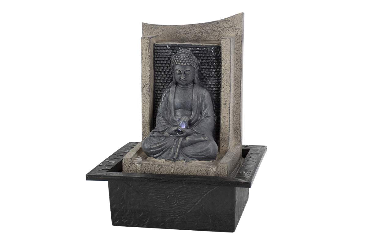 11" Table Fountain With Buddha