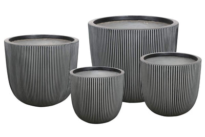 Round 3 Garden Pot - Set of 4 Land Supply Canada  Black Land Supply Canada 302.00