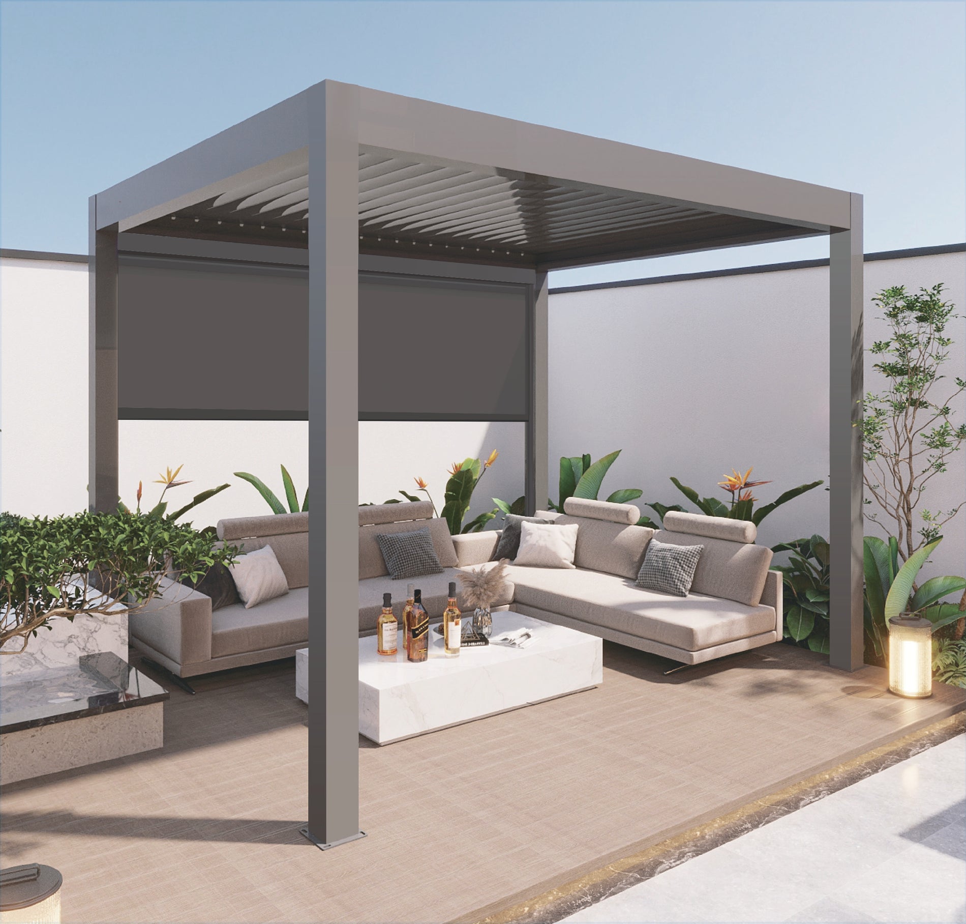 Bella Nova Aluminum Pergola - Land Supply Canada