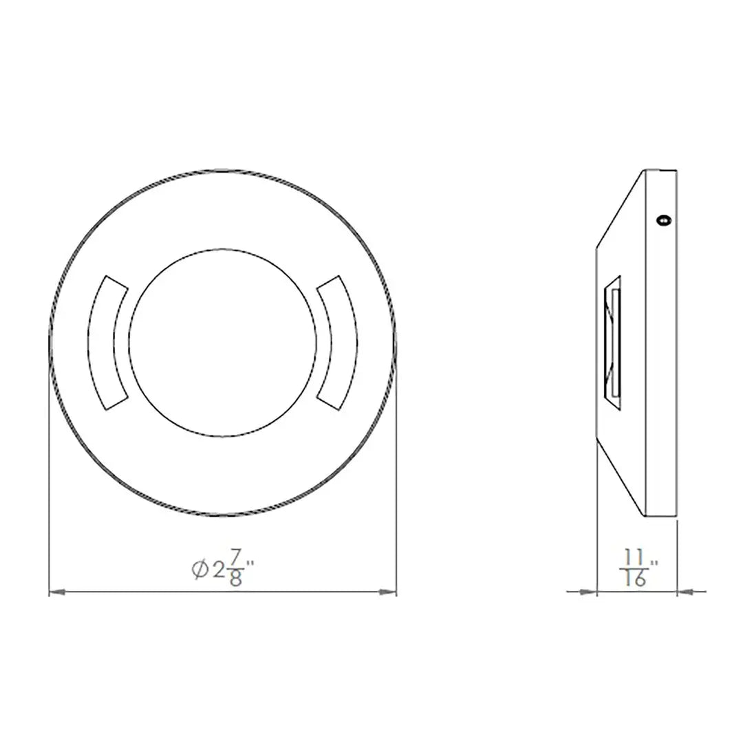 2" Surface Mount Indicator Light - Bi-Directional Top - WA-2571-27 Land Supply Canada Landscape Lighting  Land Supply Canada 160.50