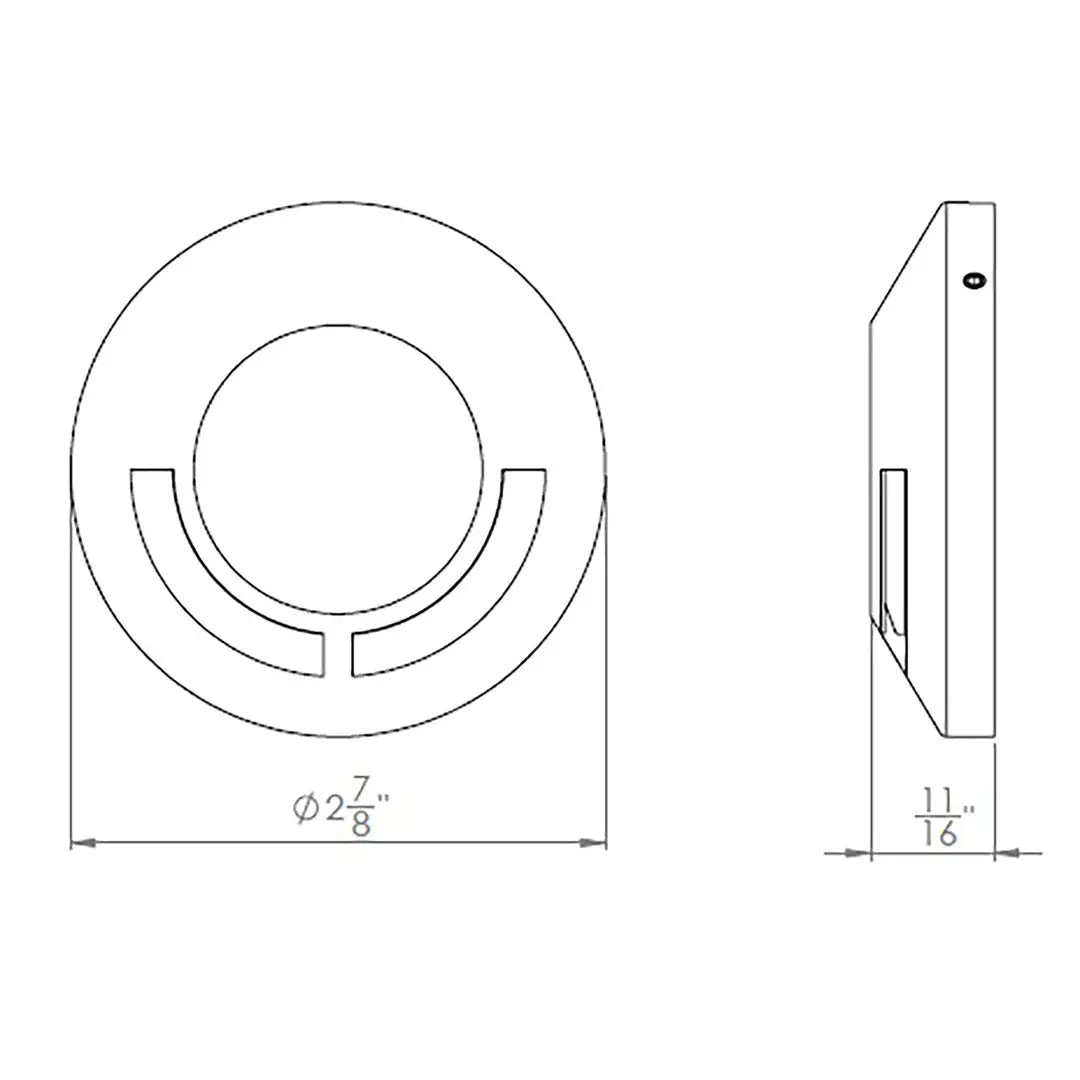 2" Surface Mount Indicator Light - Single Direction Top - WA-2591-27 Land Supply Canada Landscape Lighting  Land Supply Canada 160.50