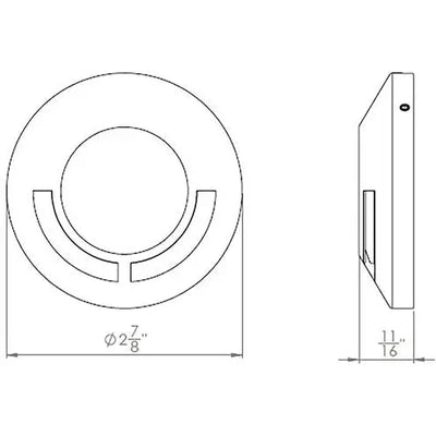 2" Surface Mount Indicator Light - WA-2511-27 Land Supply Canada Landscape Lighting  Land Supply Canada 160.50