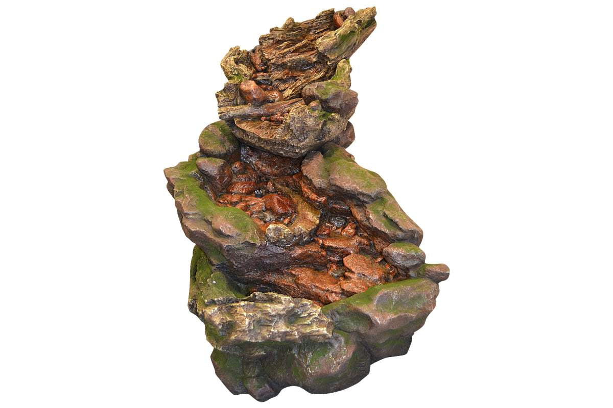 34" Multi-Level Rock Fountain