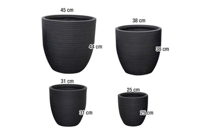 Round Garden Pot - Set of 4 Land Supply Canada   Land Supply Canada 309.00