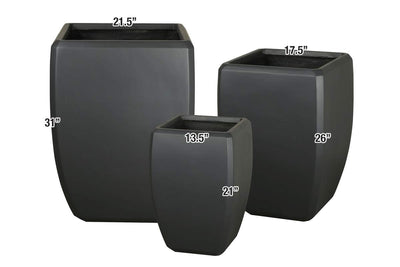 Square 2 Garden Pot - Set of 3 Land Supply Canada   Land Supply Canada 512.00