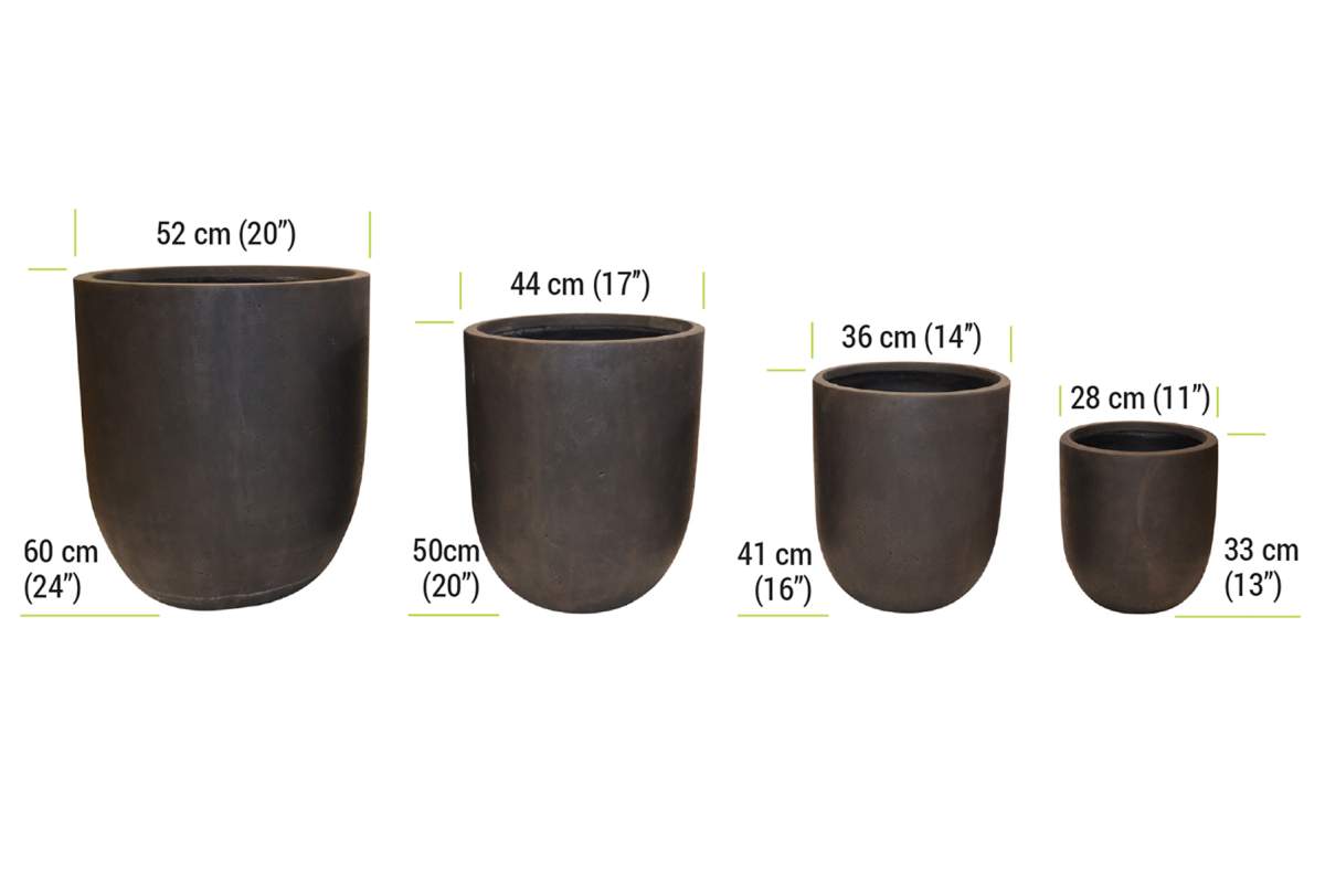 Round 2 Garden Pot - Set of 4 Land Supply Canada   Land Supply Canada 358.00