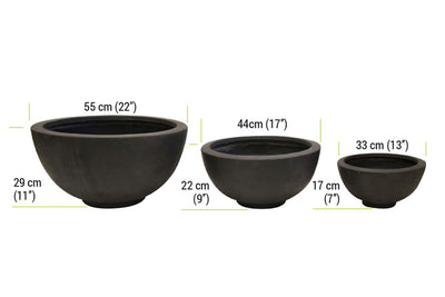 Round 1 Garden Pot - Set of 3 Land Supply Canada   Land Supply Canada 246.00