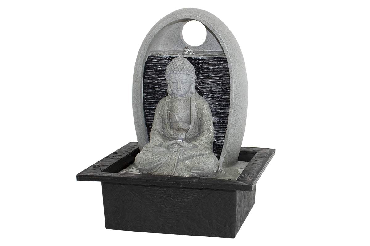 11" Table Fountain With Buddha