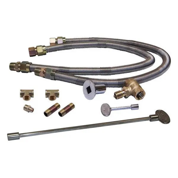 3/4" Double Flex Line & Key Valve Kit - Land Supply Canada