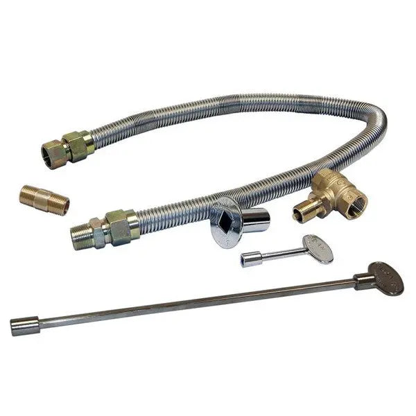 3/4" Single Flex Line & Key Valve Kit - Land Supply Canada