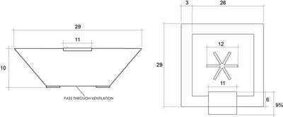 Lombard Concrete Gas Fire and Water Bowl Land Supply Canada Outdoor Fire Features  Land Supply Canada 5795.99