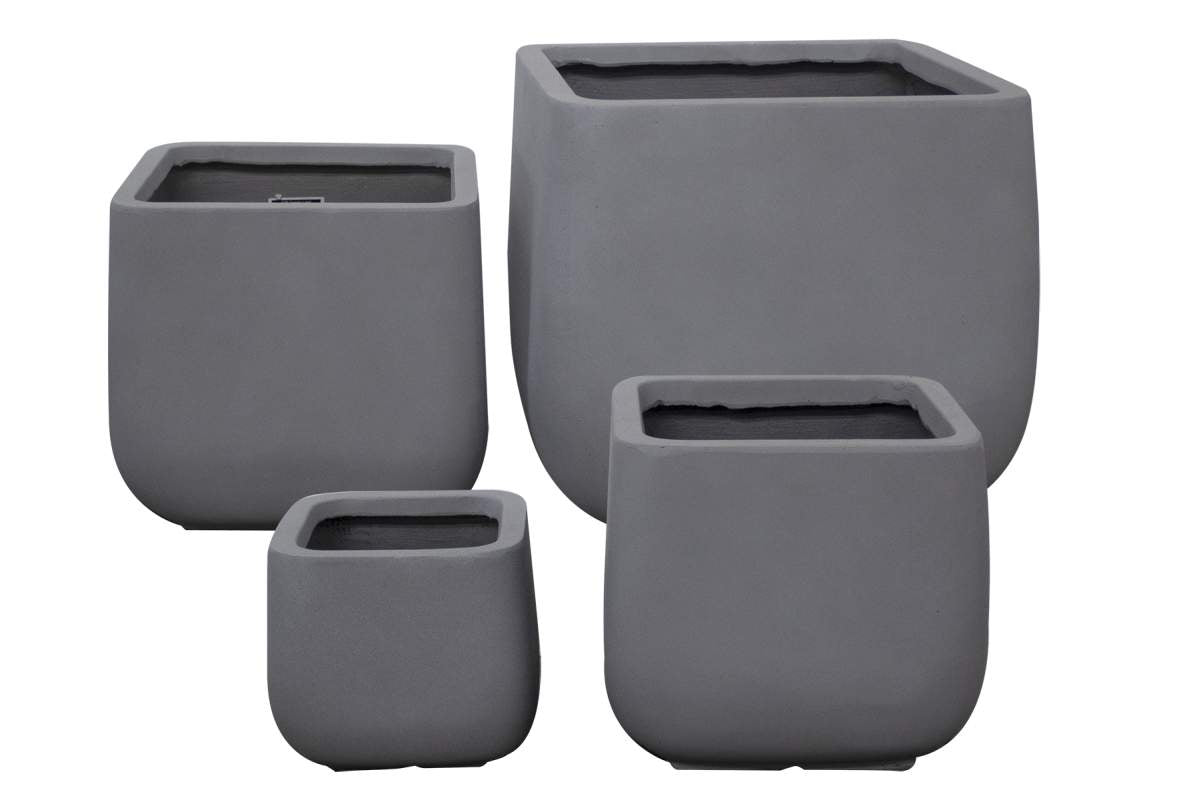 Square 1 Garden Pot - Set of 4 Land Supply Canada  LightGrey Land Supply Canada 386.00