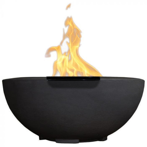 Moderno 2 Concrete Gas Fire Bowl Land Supply Canada Outdoor Fire Features EbonyPropane Land Supply Canada 4619.99