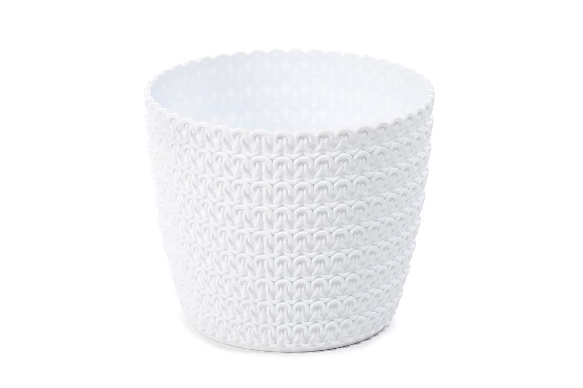 Magnolia 7" Garden Pot - White Gloss