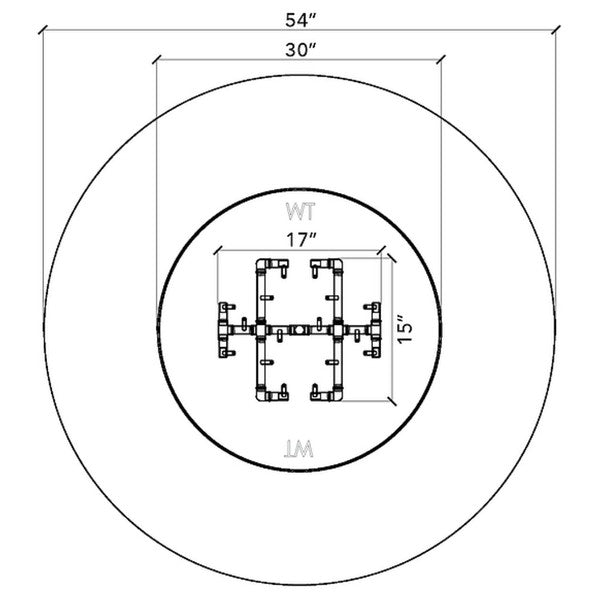 Ready to Finish Round Fire Pit Kit - 54 Inch Land Supply Canada Outdoor Fire Features  Land Supply Canada 4792.19