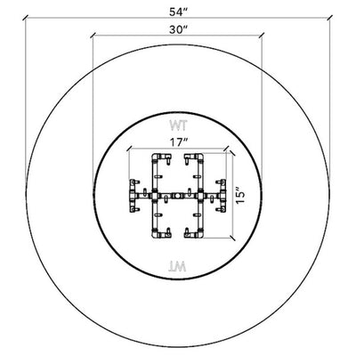 Ready to Finish Round Fire Pit Kit - 54 Inch Land Supply Canada Outdoor Fire Features  Land Supply Canada 4792.19