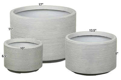 Round Garden Pot - Set of 3 Land Supply Canada   Land Supply Canada 218.00