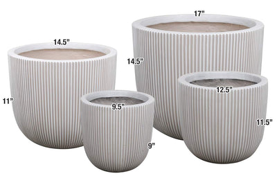 Round 3 Garden Pot - Set of 4 Land Supply Canada   Land Supply Canada 302.00