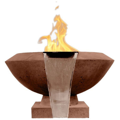 Toscano Concrete Gas Fire and Water Bowl Land Supply Canada Outdoor Fire Features  Land Supply Canada 6047.99