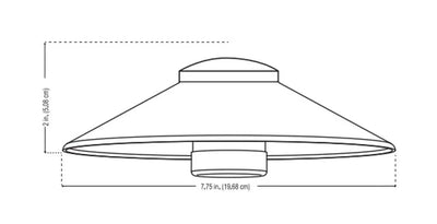 6.25 Brass Area Light Hat - AL250 - Land Supply Canada Landscape Lighting Land Supply Canada