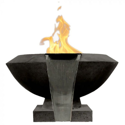 Toscano Concrete Gas Fire and Water Bowl Land Supply Canada Outdoor Fire Features  Land Supply Canada 6047.99