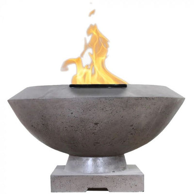 Toscano Concrete Gas Fire Bowl Land Supply Canada Outdoor Fire Features PewterPropane Land Supply Canada 4955.99