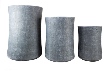 Round Fibreclay Garden Pot - Set of 3 Land Supply Canada  Grey Land Supply Canada 583.00