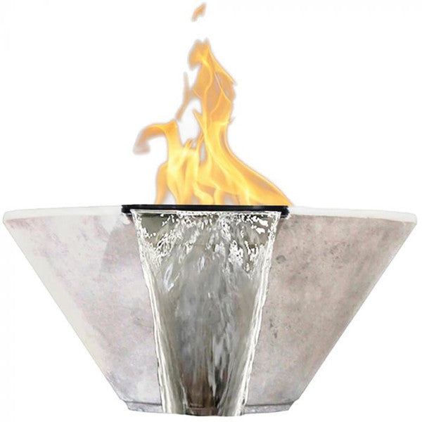 Verona Concrete Gas and Fire Bowl Land Supply Canada Outdoor Fire Features UltraWhitePropane Land Supply Canada 7307.99