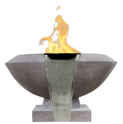 Toscano Concrete Gas Fire and Water Bowl Land Supply Canada Outdoor Fire Features  Land Supply Canada 6047.99