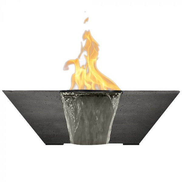 Lombard Concrete Gas Fire and Water Bowl Land Supply Canada Outdoor Fire Features PewterPropane Land Supply Canada 5795.99