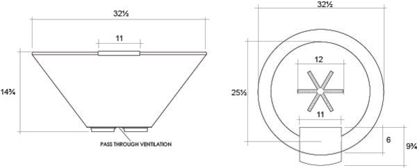 Verona Concrete Gas and Fire Bowl Land Supply Canada Outdoor Fire Features  Land Supply Canada 5711.99