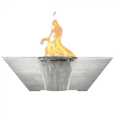 Lombard Concrete Gas Fire and Water Bowl Land Supply Canada Outdoor Fire Features UltraWhitePropane Land Supply Canada 7223.99