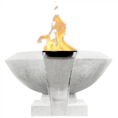 Toscano Concrete Gas Fire and Water Bowl Land Supply Canada Outdoor Fire Features  Land Supply Canada 6047.99