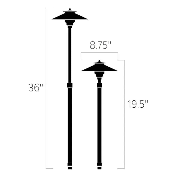 Adjustable Height Path Light - 12V - Land Supply Canada