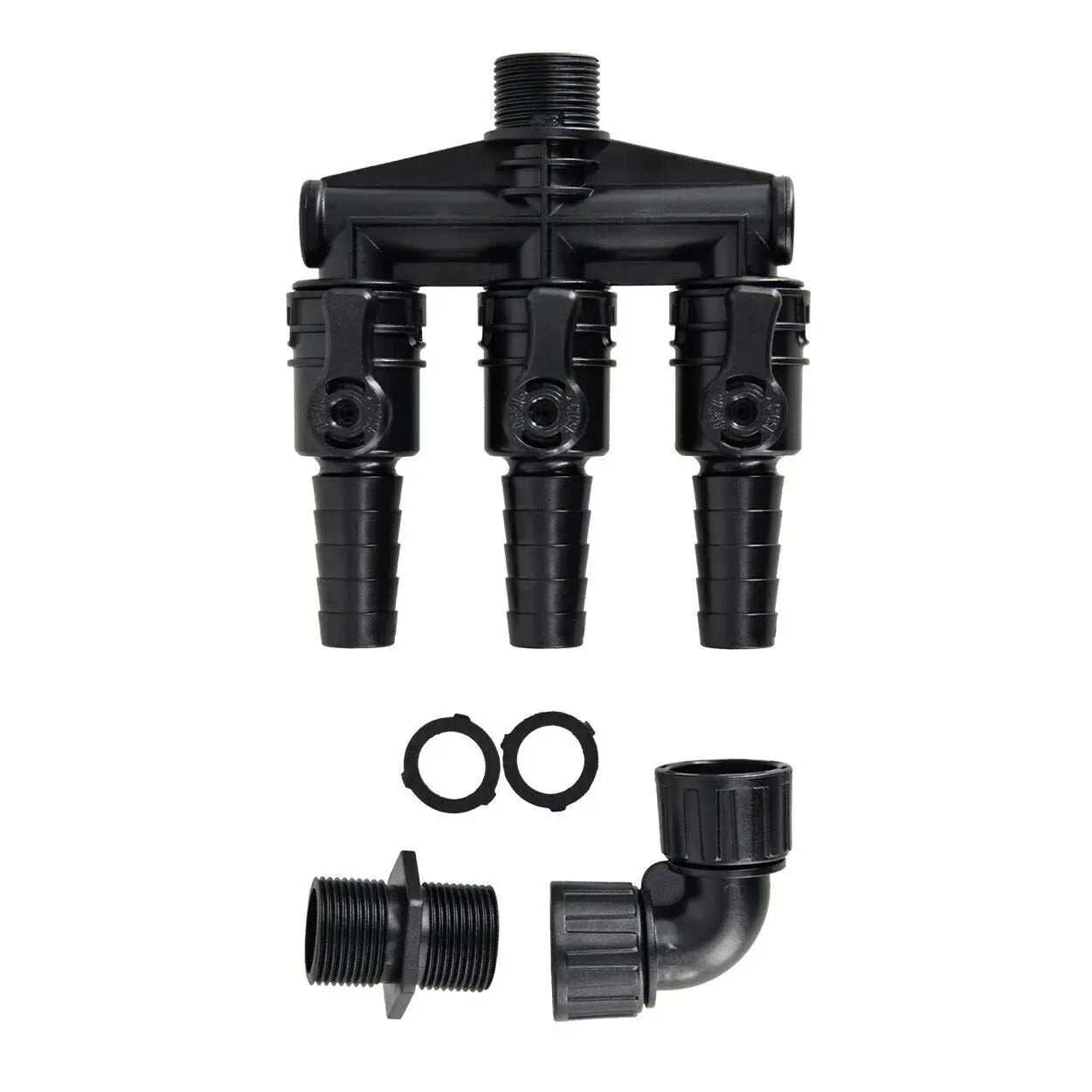 Aquascape 3-Way Valve 3/4″ MPT X 3/4″ Barbed - Land Supply Canada