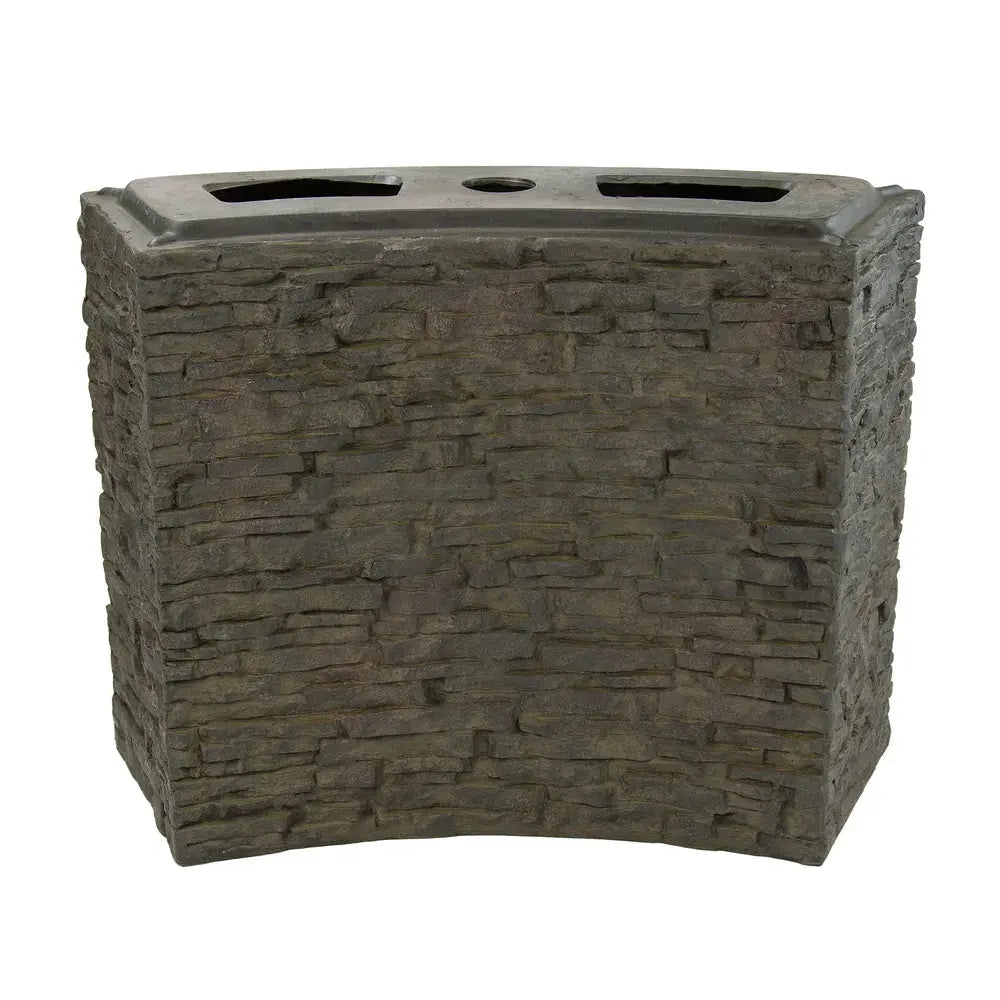 Aquascape Curved Stacked Slate Wall - Land Supply Canada