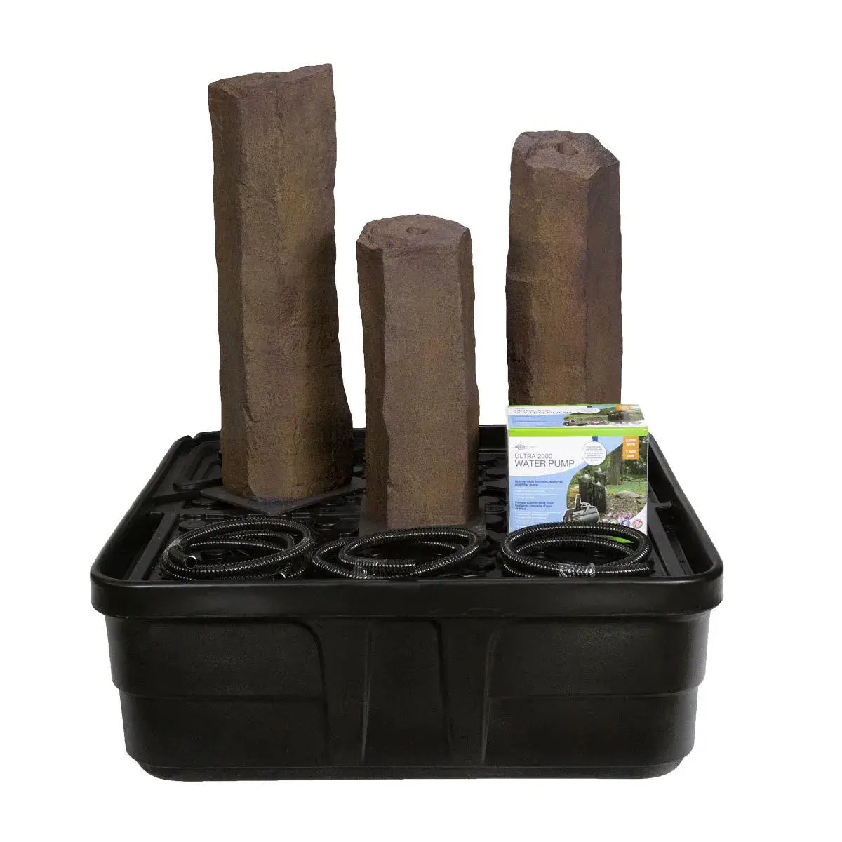 Faux Basalt Column Set of 3 Landscape Fountain Kit - Land Supply Canada