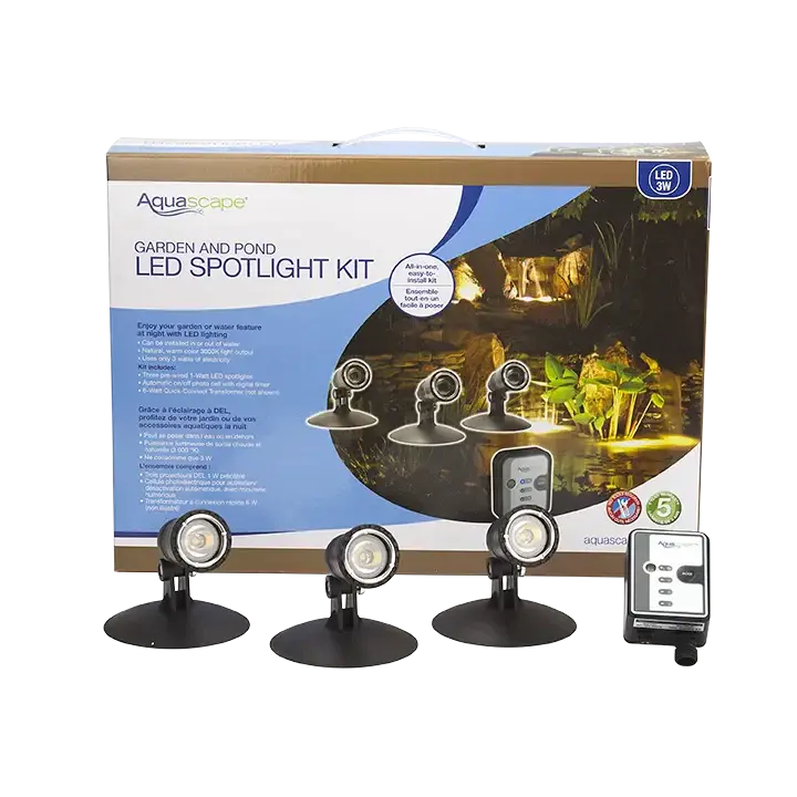 Aquascape LED Pond and Landscape Spotlight Kit 3 Watt - Land Supply Canada