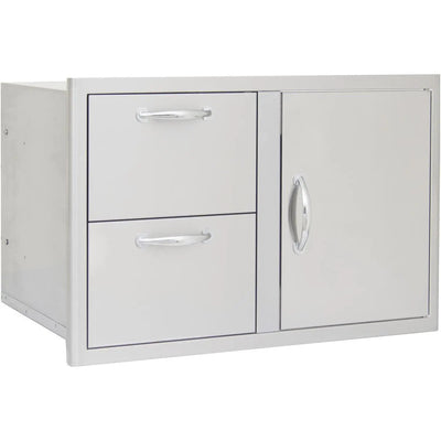 Blaze 32 Inch Access Door & Double Drawer Combo - Land Supply Canada