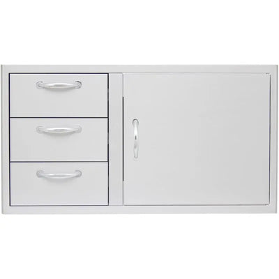 Blaze 39-Inch Access Door & Triple Drawer Combo - Land Supply Canada