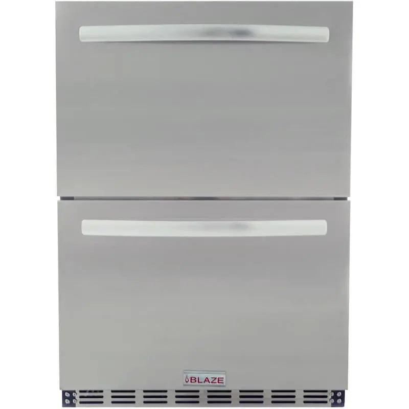 Blaze 23.5-Inch 5.1 Cu. Ft. Outdoor Rated Stainless Steel Double Drawer Refrigerator - Land Supply Canada