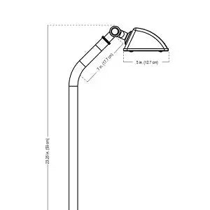 Brass Golf Light 100 - GOLF100 - Land Supply Canada Landscape Lighting Land Supply Canada