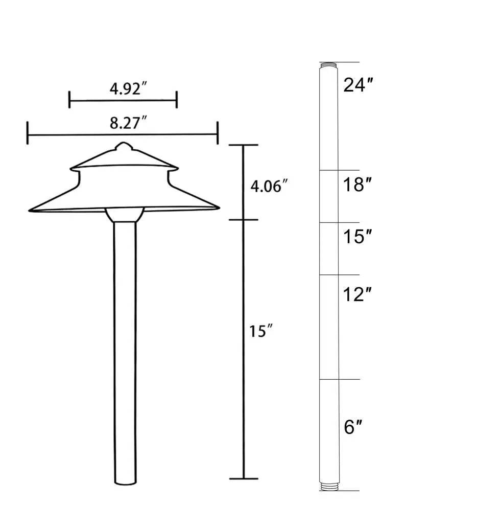 Brass LED Path Light - Land Supply Canada