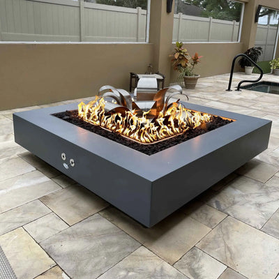 Cabo Square Concrete Match Lit Fire Pit - Land Supply Canada